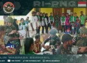 Pengabdian kepada Bangsa, Satgas Pamtas RI-PNG Statis Yonif 643/Wns dan Puskesmas Ywan Berikan Pelayanan Kesehatan